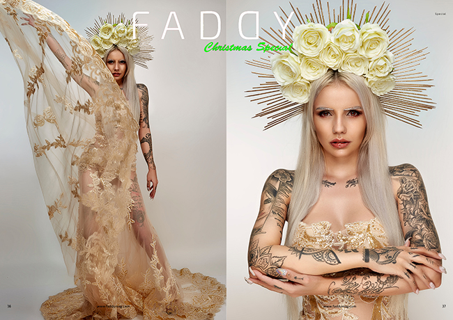 Faddy Magazine released Fashion Editorial Dec 18