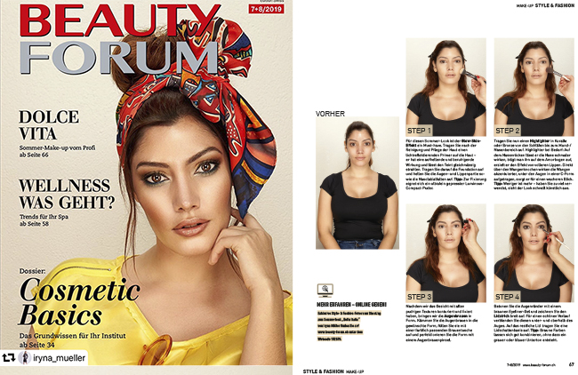A new Cover Production for Beautyforum Magazine CH
