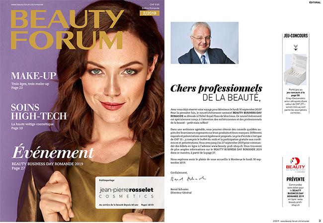 Next Cover at Beautyforum Suisse Edition Romande!