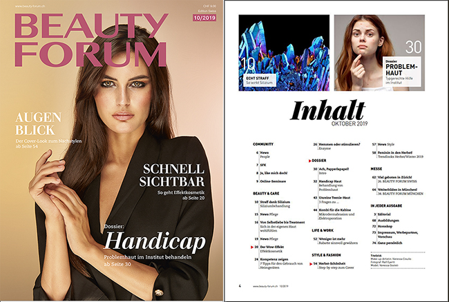 New Cover work for Beautyforum Magazine CH