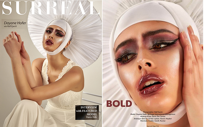 Dayane Hofer new as featured model in Surreal Beauty Mag