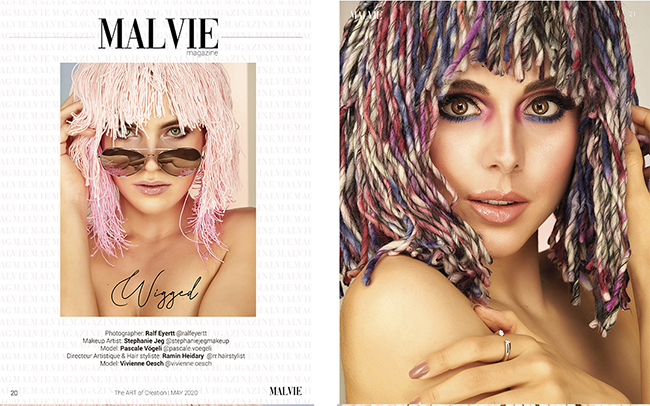 New publishing of our Wigged Editorial at Malvie Magazine France