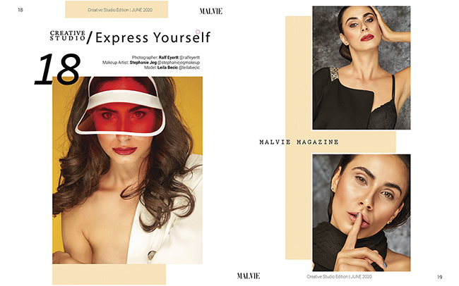 Malvie Magazin published Part 2 of our Express Yourself Editorial with Leila Becic