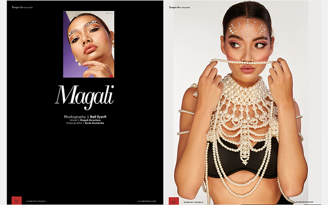 Magali (Pearls) at Scorpio Jin Magazin Miami