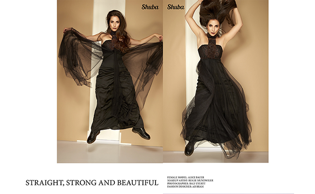 Straight, Strong and Beautiful, our new Editorial at Shuba Magazine