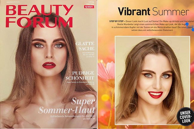 The Suisse Beauty Magazin „Beautyforum“ June 2021 out now