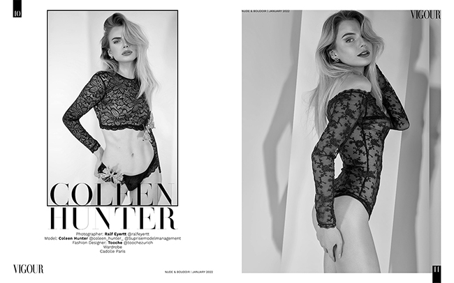 Coleen Hunter in Cadolle de Paris