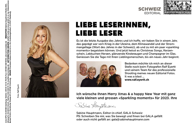 Gala Schweiz Chefredaktion
