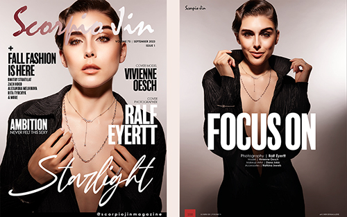 New Cover Work for Scorpio Jin Magazine Miami with Vivienne Oesch