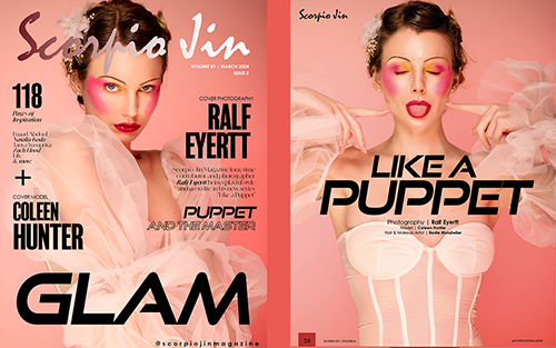 Like a Puppet – Coleen Hunter on Cover at Scorpio Jin Magazine