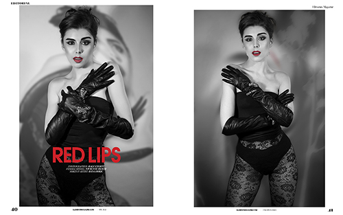 Red Lips with Vivienne Oesch for Ellements Magazine NY