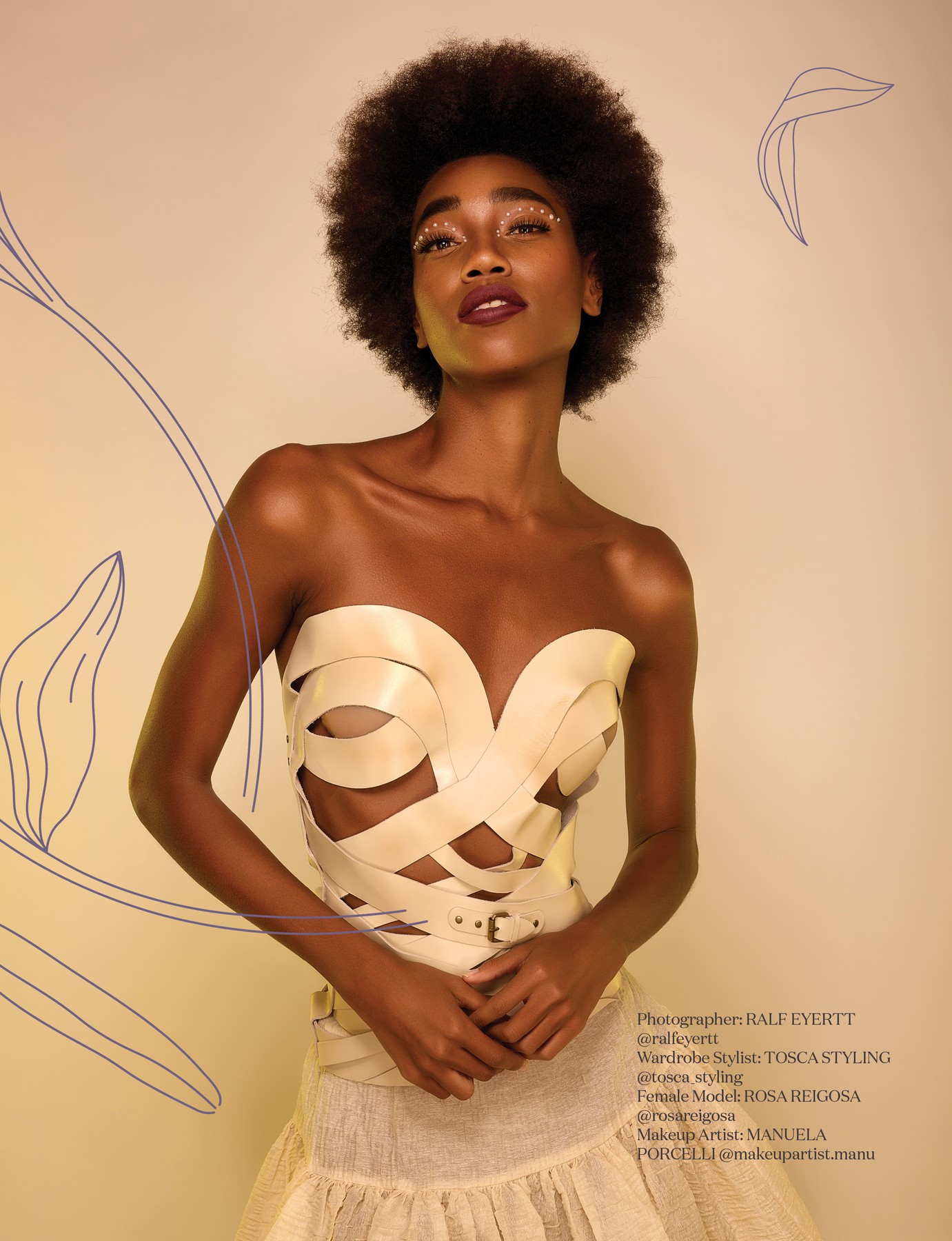 Magazinseite des Editorials mit Rosa Reigosa