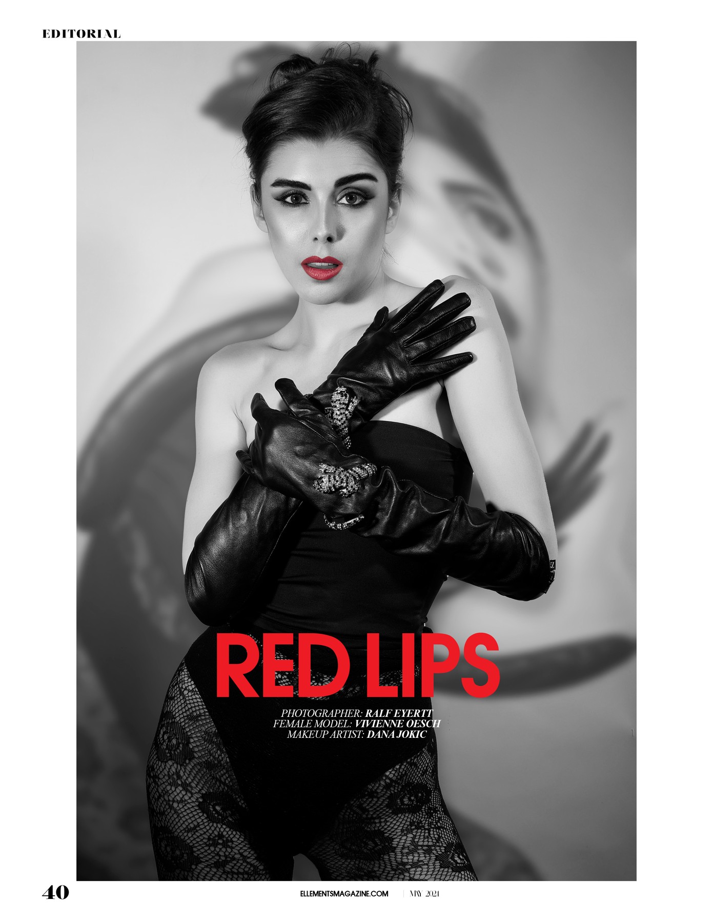 Magazinseite aus Red Lips