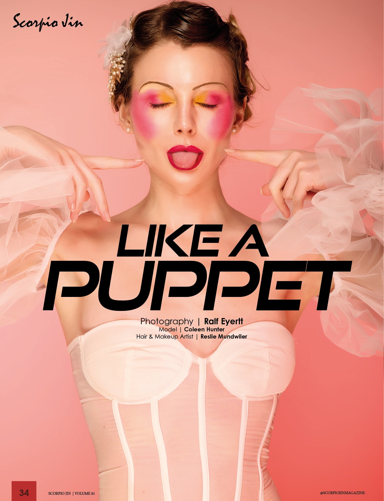 Magazinseite aus Like a Puppet